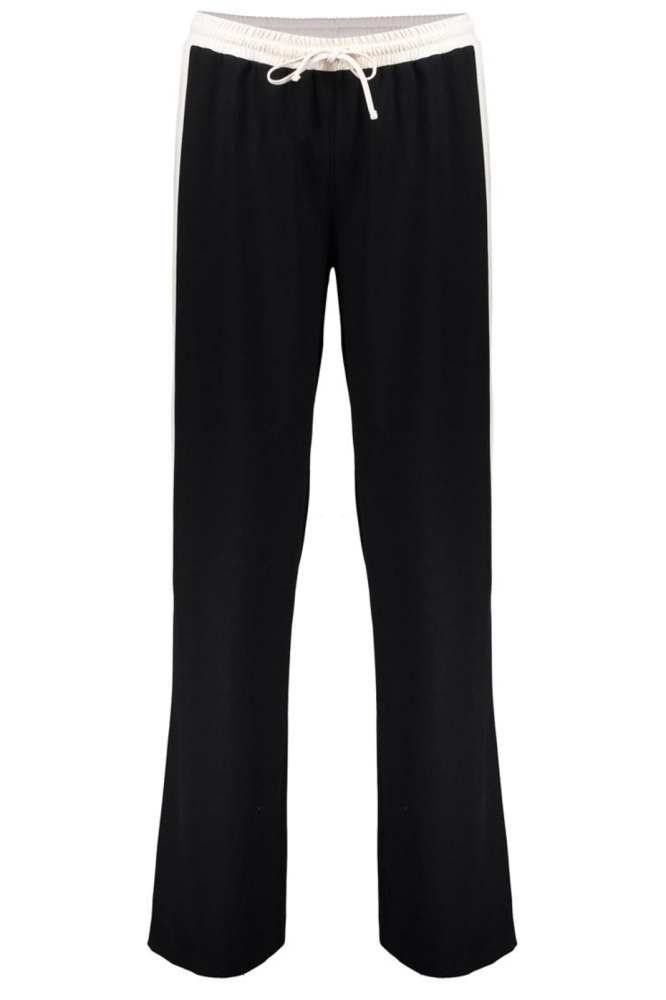 BROEK MET WITTE STREPEN 51160 99 Black/Off-white